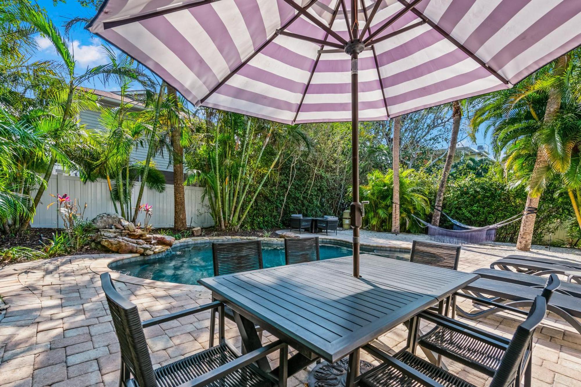 Sandy Pants - Designer Beach Chic Home Steps To Beach Backyard Oasis W Heated Pool 애나 마리아 외부 사진